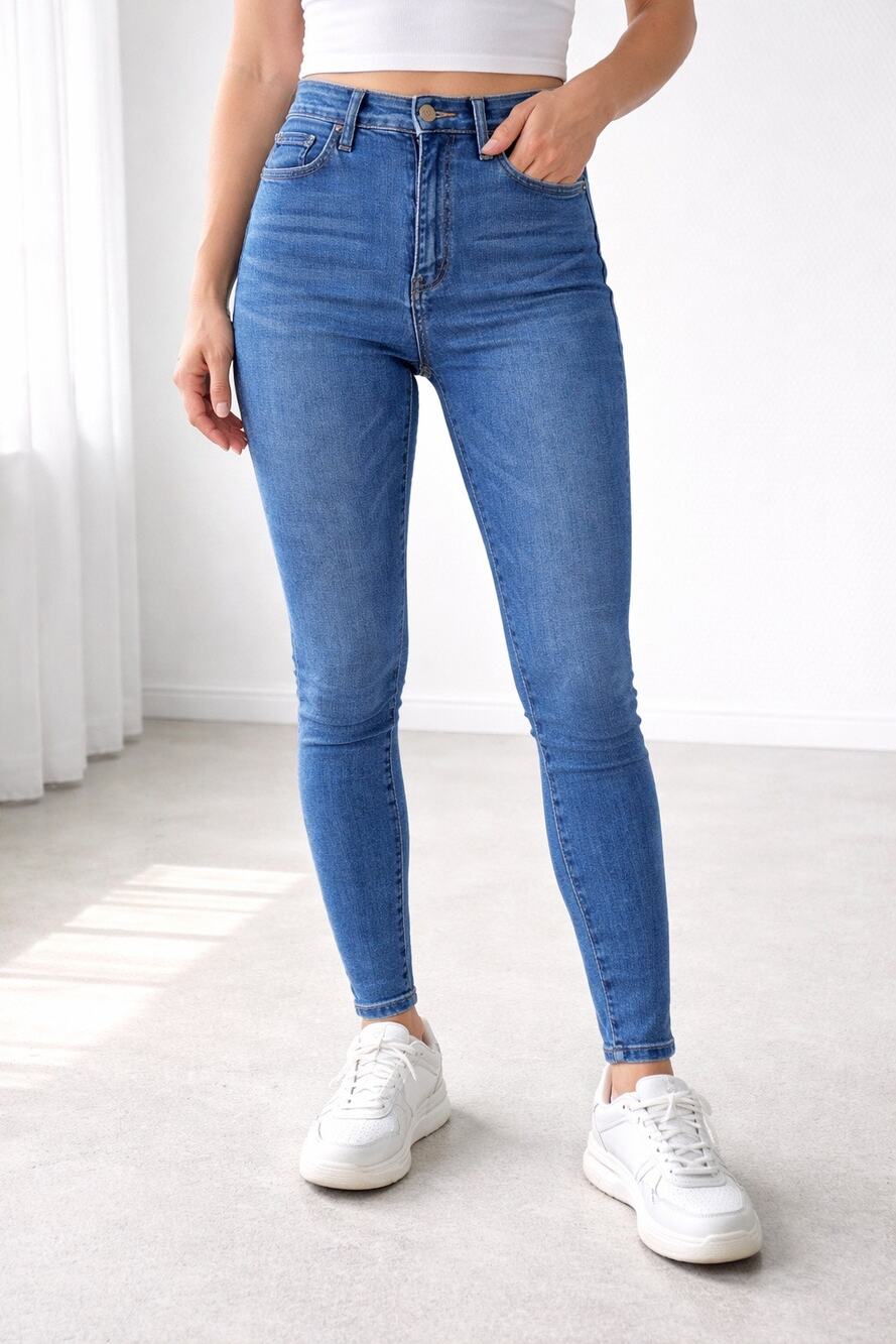Madewell 10” High Rise Skinny Jeans Women 28 Blue Tencel Stretch Denim